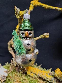 Schneemann mit  Baum Weihnachtsbaum