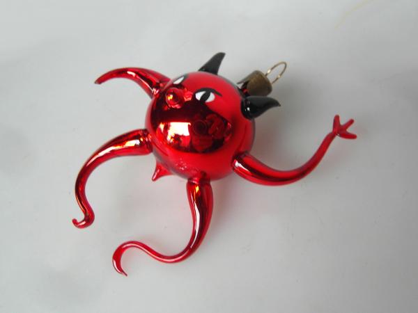 Teufelstropfen Krake Octopus - Baumschmuck aus Lauscha